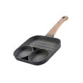 thumbnail image 1 of Olla para freír de 2 agujeros, tortilla gruesa, sartén negra antiadherente, jamón de huevo Afortunado Sencillez, 1 of 5