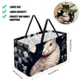 thumbnail image 2 of Rabbit Large Capacity Reusable Foldable Oxford Cloth Cube Organizer Storage Bag Picnic Baskets Picnic Basket, 2 of 7