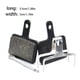 thumbnail image 5 of Soidarity Pastillas de freno de resina para bicicleta, herramientas, accesorios para bicicleta, almohadilla resistente para patines de ciclismo, placa de Ciclismo Cobre rojo/semimetal Soidarity OD023378-02B, 5 of 6