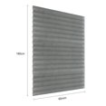 thumbnail image 2 of Cortinas grises para balcón, medio apagón no tejido para cocina y baño (60*180cm), 2 of 8