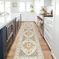thumbnail image 6 of 2 x10ft Washable Hallway Runner Rugs, Non-Slip Soft Kitchen Rug Runner Laundry Room Rug, Vintage Floor Runner for Kitchen Entryway Laundry Room, 6 of 8
