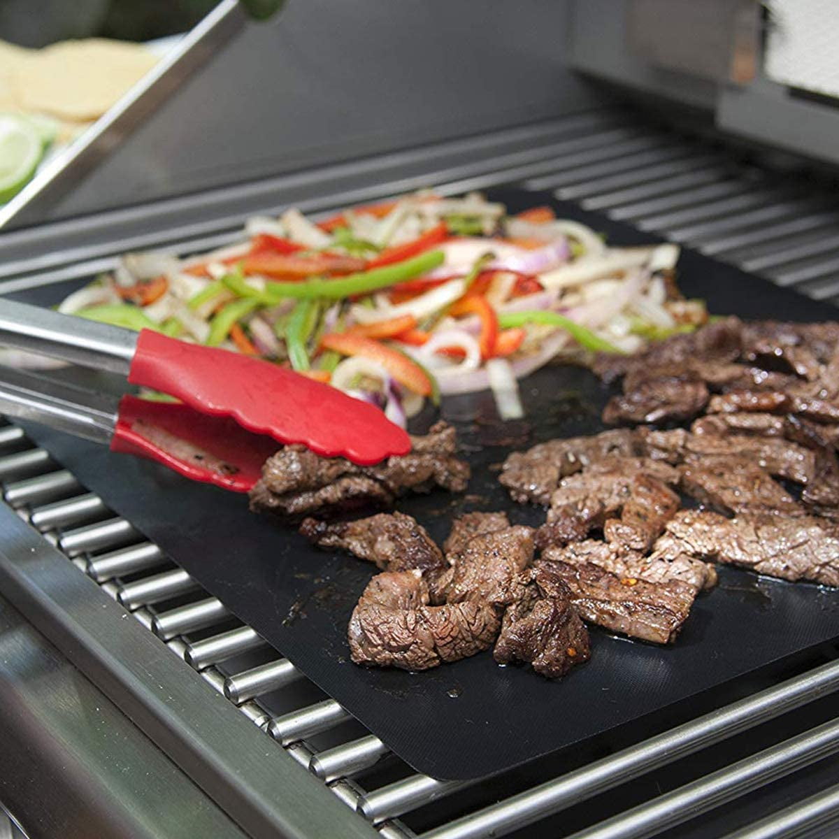 Charcoal Companion Flex Barbecue Grill Sheets and Grill Mats Combo Pack (Mixed), All Purpose, Burgers, Seafood & Pizza