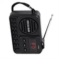 thumbnail image 2 of Radio Digital Portátil con Bluetooth 5.0, Receptor de Radio FM con Pantalla LED, Disco U, Tarjeta TF, Reproductor de MP3 y Altavoz A, 2 of 5