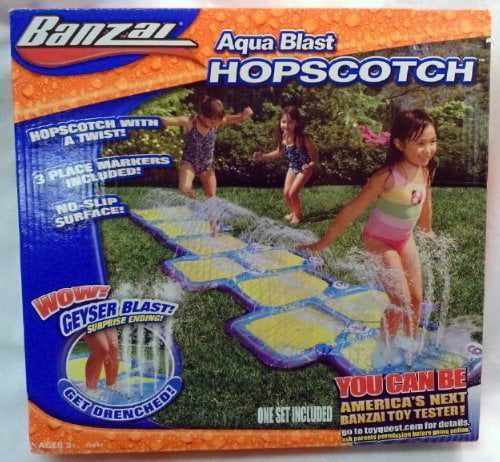 Banzai Aqua Blast Hopscotch Water Splash Pad for sale online 