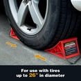 thumbnail image 6 of PAHTTO 4Pack Wheel Chocks, Heavy Duty Wheel Chocks with Rope for Easy Removal, Durable, Non-Slip, Hard Plastic Wheel Chocks for, RV, Camper, Effective in Keeping Your Vehicle in Place, Red, 6 of 7