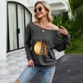 thumbnail image 1 of Women Oversized Off-The-Shoulder Slouchy Sweatshirt, 1 of 4