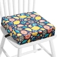 thumbnail image 4 of Dznils Asiento Booster para Mesa de Comedor para Niños Pequeños, con Hebillas de Seguridad, Fondo Antideslizante, Fruta Azul, 4 of 11