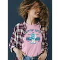 thumbnail image 2 of Taste the Fun Frozeti Dippin' Dots Retro Yeti Graphic Women's T-shirt, 2 of 4
