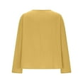 thumbnail image 6 of Shirts for Women Hanten Cardigan Long Sleeve Wrap Front Cotton Linen Retro Costume Irregular Shirt Tops XL, 6 of 6