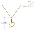 thumbnail image 2 of Gargantilla Corazón Oro 10K circonias 45cm Horoz Wi99, 2 of 5