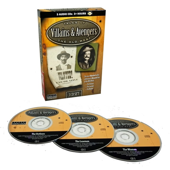 Tales of the Old West: Villains & Avengers - 3 Audio CD Set - The Outlaws, The Lawmen & The Women