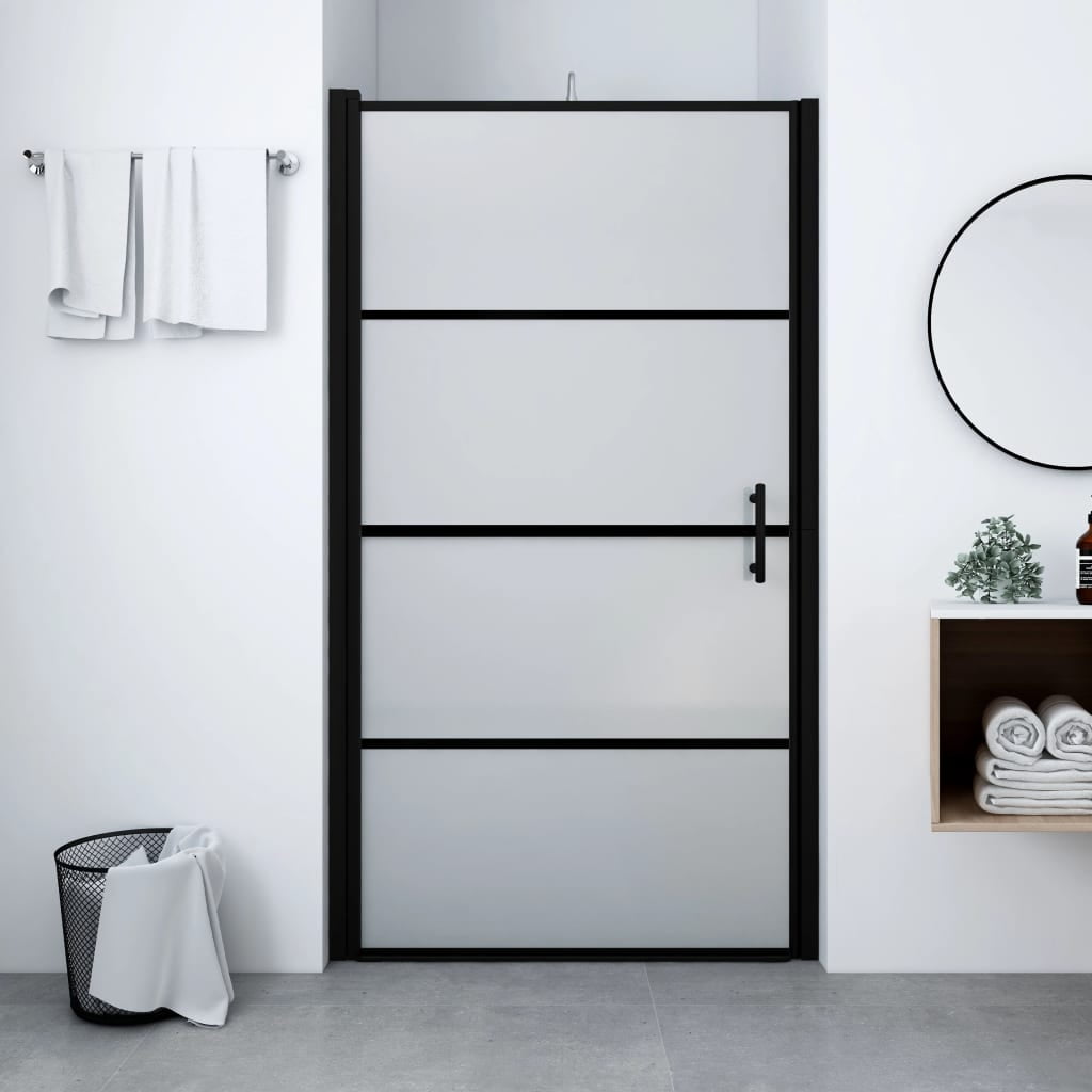 vidaXL Pivot Shower Door Bathroom Bath Screen Shower Enclosure Tempered Glass