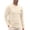 Beige, variant on COOFANDY Men's Long-Sleeve Crewneck T-Shirt with Pocket, Casual Soft Stretch Tee, Casual Cotton Jersey