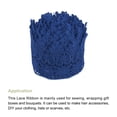 thumbnail image 3 of Uxcell 3.14 inch Wide 10 Yard Lace Ribbon Floral Pattern Navy Embroidered Lace Trim for Sewing Making, Gift Wrapping, 3 of 5