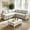 Beige, variant on 79" Modular Sectional Sofa with Pull Out Bed, Chenille L-Shaped 5-Seat Couch with USB Ports, Adjustable Backrest, Storage Seats, Tool-Free Assembly – Dark Gray
