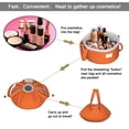 thumbnail image 2 of Fashionable Full-Print Drawstring Cosmetic & Makeup Bag – Large Portable Makeup Organizer with Inner Zipper Pocket & Mesh Compartment, Travel Toiletry Bag for Women, 2 of 5