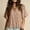 *Brown, variant on Women's V Neck Flutter Short Sleeve Babydoll Blouse,Casual Loose Peplum Summer Tunic Top White,Women's Plus L