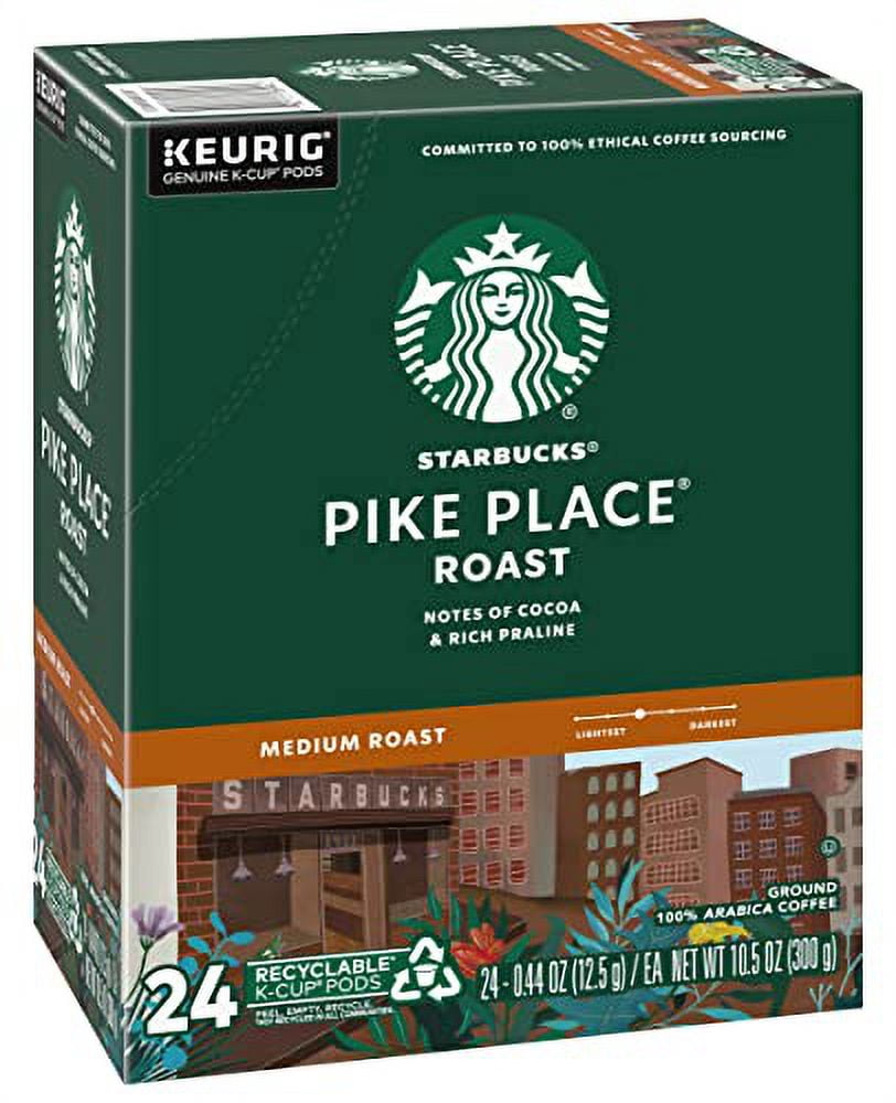 Starbucks Pike Place Roast Coffee K-Cup Portion Packs for Keurig Brewers, 72 Count (3 boxes of 24 K-Cups)