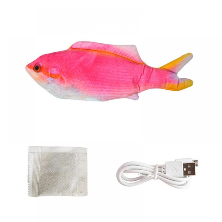 Electric Floppy Fish Toy Moving Cat Kicker Fish Toy - Temu