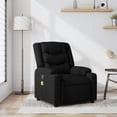 thumbnail image 1 of vidaXL Massage Recliner Chair Black Fabric, 1 of 5