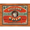 thumbnail image 1 of ORUYROP Tin Sign Williams Soap Barber Ad Rustic Wall Decor TIN Sign 7.8X11.8 INCH, 1 of 1