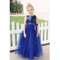 thumbnail image 4 of Ekidsbridal Heart Cutout Sequin Flower Girl Dresses Formal Ceremonial Gown for Wedding 172seq 8, 4 of 4