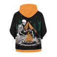 thumbnail image 3 of Psesaysky Boys Graphic Hoodies Size 11-13 Years Long Sleeve Camping Skeleton Orange Zip Up Hooded Sweatshirt Cute Casual Tops for Girl, 3 of 7