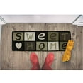 thumbnail image 3 of Evideco Black Sweet Home Natural Coir Door Mat 30x10 Inches - Indoor Outdoor - Front Door Mat for Entryway, Porch, Patio, 3 of 8