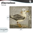 thumbnail image 4 of Stupell Industries Traditional Rustic Little Seagull Canvas Art, 17 x 17, by Suzanne Nicoll, 4 of 8