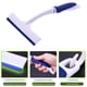 thumbnail image 5 of Limpiador de ducha de 18 cm con hoja de goma | Limpiador de vidrios y ventanas | Raspador multisuperficie para baño, espejos y azulejos | Blanco o azul, 5 of 7