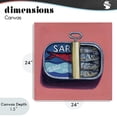 thumbnail image 4 of Stupell Industries Mid-Century Wild Sardines on Pink Canvas Art, 24 x 24, by Kate Jarvik Birch, 4 of 8