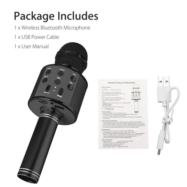 Kit de système de microphone sans fil VHF, récepteur USB, déterminer le  microphone karaoké, fête à la maison, haut-parleur TV intelligent, micro  chantant, 1 paire - AliExpress