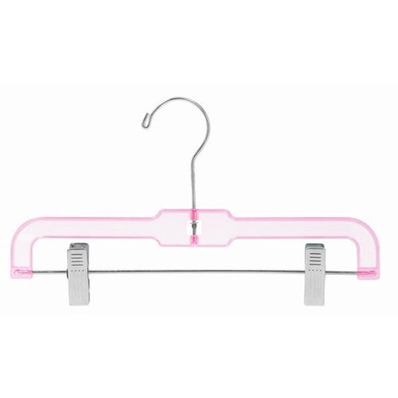 Children's Pink Plastic Pant/Skirt Hanger - 12"