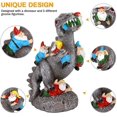 thumbnail image 2 of Estatua de jardín de dinosaurios, decoraciones para exteriores de 24CM, decoraciones para Patio, regalos ornamentales, 2 of 5