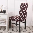 thumbnail image 4 of Juego de 6 fundas elásticas para sillas de comedor ZHAOCHENG Jacquard decorativas protectoras, 4 of 5