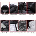 thumbnail image 2 of Lightweight Heating Down Coat Heated Jacket Hooded Detachable Electric Heating Jacket 3 Speed Temperature Control 11 Heating Zone Lightweight Heating Down Coat For Men Women, 2 of 8