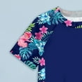 thumbnail image 5 of Splozh Toddler Girls Swimsuit Childrens Printed Swimsuit Beach Shorts Surfing Short Sleeve Swimsuit for Girls Blue,18-24 Months, 5 of 8