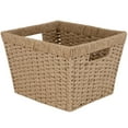 thumbnail image 3 of Simplify Dutch Weave Paper Rope Decorative Basket, Handles, 3 of 8