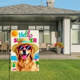 thumbnail image 3 of AMHNF Linen Garden Flag with Hello Summer Design for Spring Summer Home Outdoor Garden Yard Door Decor 12x18 inch, 3 of 5