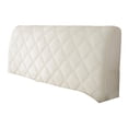 thumbnail image 1 of Wosthever Cubierta elegante de la cabecera de la cama del paño de la fibra química para la cubierta elegante y moderna de las cabeceras Decoración del hogar blanquecino, 1 of 6