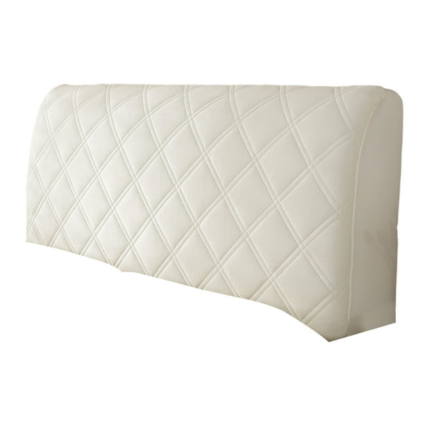 Funda para cabecera lavable a máquina para fácil limpieza y mantenimiento decoración del hogar blanquecino Inteprter