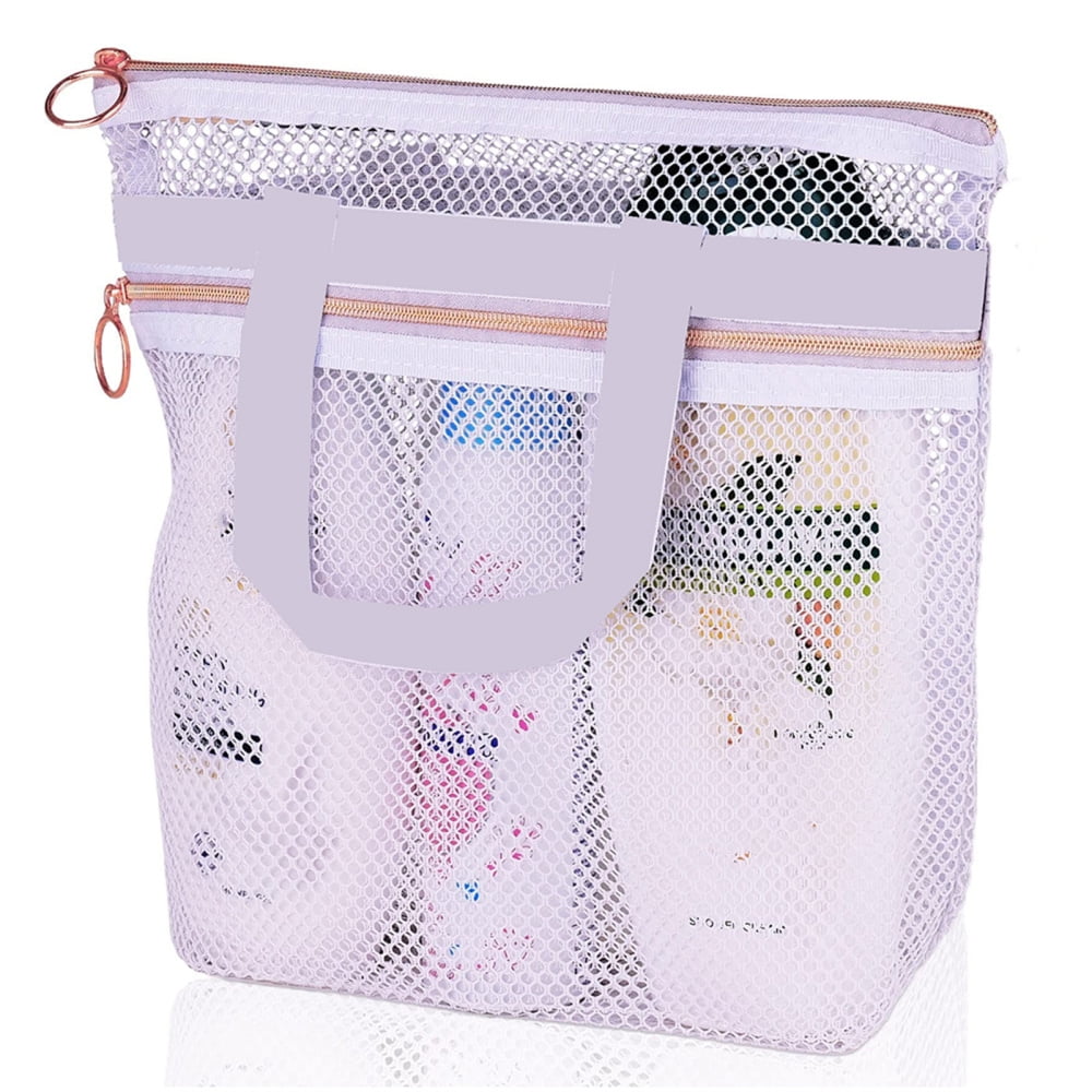 Moyad Mesh Shower Caddy Portable Toiletry Bag Shower Tote College Dorm Room  Essentials for Girls Guys Gym Bag Bathroom Shampoo Bags Travel Shower