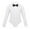 White, variant on YONGHS Boys Long Sleeves Lapel Dance Shirt Romper Leotard with Bowtie Set Latin Step Costume White 4