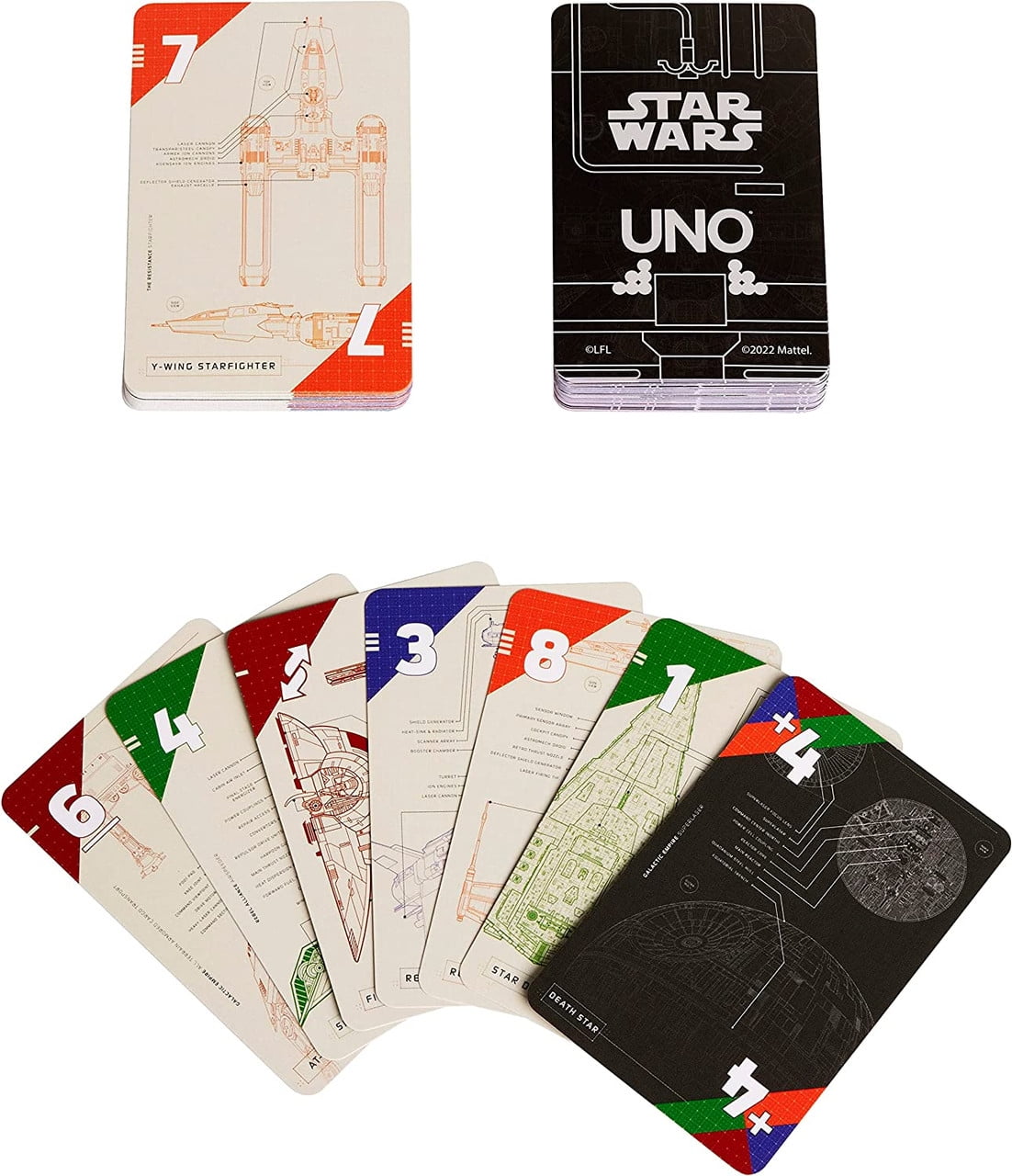 ?UNO Star Wars Technical Schematics Card Game