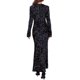 thumbnail image 3 of Vestido Maxi de Lentejuelas para Mujeres INSPIRE CHIC, Cuello Redondo de Terciopelo, Manga Larga, Vestido de Cóctel de Cuerpo Ajustado XL Negro, 3 of 6