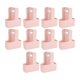thumbnail image 2 of 10 piezas de portavasos con asa, soporte para bebidas de cartón portátil Rosa, 2 of 9