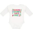 thumbnail image 3 of Inktastic Grandma Grandpa Love Me Girls Girls Long Sleeve Baby Bodysuit, 3 of 5
