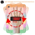 thumbnail image 6 of Shockproof Case for Samsung Galaxy Tab A9 8.7" SM-X110 X115, Rugged Shoulder Strap Rotating Stand Shoulder Strap Kids Friendly Bumper Heavy Duty Shockproof Case for Galaxy Tab A9,Coral, 6 of 9