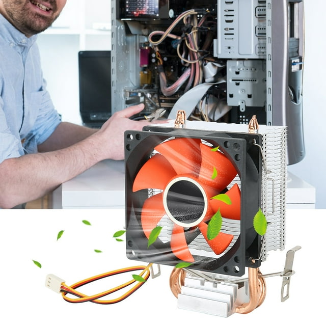 Ventilateur de Refroidissement CPU, Mini Ventilateur de Refroidissement PC CPU Refroidisseur Boîtier d'Ordinateur Ventilateur de Refroidissement Conception Future