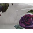 thumbnail image 4 of oneOone Georgette Viscose Fabric Leaves & Rose Watercolor Decor Fabric Printed BTY 42 Inch Wide, 4 of 4